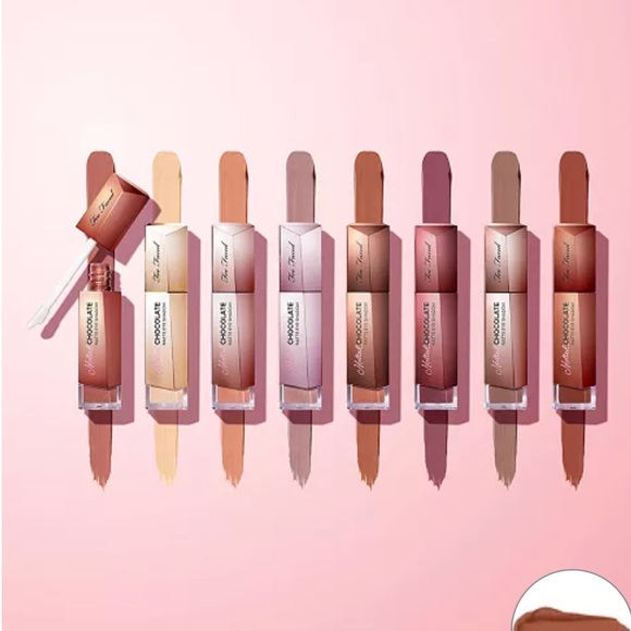 TOO FACED Melted Chocolate Liquid Matte Eye Shadow Amaretto Neutral Rosy Brown - Picture 7 of 11